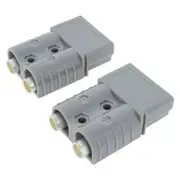 Jaylec 120A Grey Connectors with Terminals, Pack of 2 - ECH9120