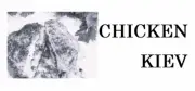 Chicken Kiev, Label, Commercial, Food, B/W, Meat Takeaway, Asian, Indian
