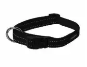Rogz Reflective Dog Collar Lumberjack XL HB05 Black