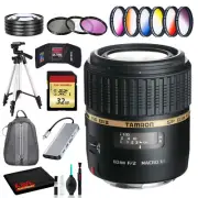 Tamron SP 60mm f/2 Di II 1:1 Macro Lens for Sony A + Essentials