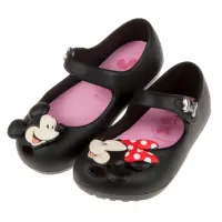 在飛比找momo購物網優惠-【布布童鞋】Disney迪士尼米奇米妮童年玩伴黑色輕便公主涼