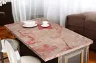 36"x24" Elegant Pink Rose Quartz Stone Table Luxury Crystal Healing Furniture