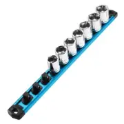NEW 3/8-Inch Drive Magnetic Socket Organizer Aluminum Alloy Socket Rail Holders
