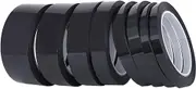 SKXMOD 5/8/10/12/15/18/20/25mm x 50M Black High Temperature Resistant Kapton Tape Polyimide for Electric Task/Grills/Powder Coating (Color : 50M, Size : 10mm)
