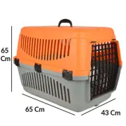 25" Pet Carrier Travel Crate Cat Dog 2 Piece Plastic Hard Sided Portable