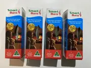 Smartburn X 4 Chimney Flue Fire Glass Cleaner Genuine Smart Burn Fireplace Clean