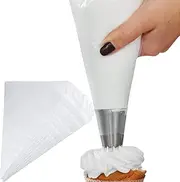 (100pcs) 13.5 Inch Piping Bags, Disposable Icing Piping Pastry Bags for Cookie/Cake Decorating Supplies, Anti Burst and Non-Slip Thicken Cake Decorating Bags.