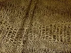 Jacquard Upholstery Fabric Bold Crocodile Animal Design in Caramel / Mocha 57" W