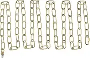 uxcell 10 Ft Light Fixture Chain, 1 Set Lighting Chain Metal Looping Link with Quick Link Screw Lock Connectors Up to 110 lbs for Pendant Lights Chandeliers Swag Lights, Bronze