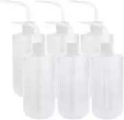 DEPEPE 6Pcs 500Ml Plastic Safety Wash Bottles Lab Squeeze Bottle LDPE Squirt