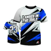 CUSTOM T-Shirt JERSEY Personalized Name Number - Lander in the Hole - Cornhole