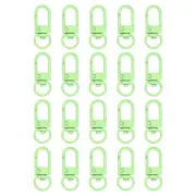 Lobster Claw Clasps, 20Pcs 33mm - Metal Swivel Clasps Snap Hook (Light Green)