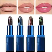 Color Changing Lip Gloss - 4X Tinted Lip Balm Stain | Lightweight Nourishing Hydrating Moisturizer for Plump Look