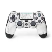 Marble PS4 Pro/Slim Controller Skin - White Marble