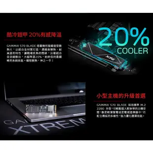 ADATA威剛 XPG GAMMIX S70 BLADE Gen4/SSD 固態硬碟/原價屋【支援PS5】