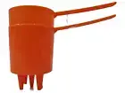2 PCS Orange Plastic Reusable Roti Jala Mold Maker Net Pancake Crepes Mould
