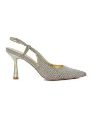 [Dune London] Cabanna Slingback Pump in Pewter