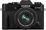 Fujifilm X-T30 II Mirrorless Camera, Black + XC 15-45mm Lens