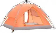 Camping Tent Foldable Automatic Instant Portable Dome Tent, Outdoor Windproof Breathable Pop Up Tent 3-4 Person