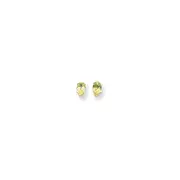 14k Yellow Gold 6x4mm Oval Peridot Earrings
