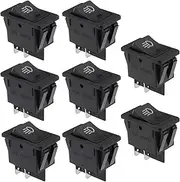 ECSiNG 8Pcs LED Fog Light Switches Replacement Car Auto LED Fog Light Rocker Toggle Switch Car On/Off Rocker Switch Accessories for Car Lights Dashboards Chassis Lights