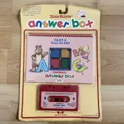 Teddy Ruxpin Answer Box Easy As ABC Book & Cassette Set New 80s Vintage