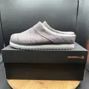 Merrell Womens Size 7.5 Juno Clog Wool Slip on Slippers J002274 Grey Shoes