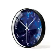 12 Inch Simple and Beautiful Starry Sky Classic Silent Wall Clock Home Living Room Office Decoration