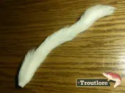 HARELINE DUBBIN CALF TAIL WHITE KIPTAIL KIP HAIR FUR - NEW FLY TYING MATERIALS