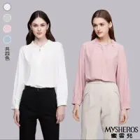 在飛比找momo購物網優惠-【MYSHEROS 蜜雪兒】網路獨家商品 厚雪紡襯衫上衣 小