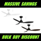 MARTEC Elite 48" & 52"DC Ceiling Fan With Remote Light White Black Walnut WiFi
