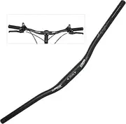 Wake Bicycle Handlebar 31.8 mm Aluminium Alloy MTB Handlebar Riser Bar for Mountain Bike 720 mm, Black