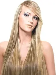 Tressmatch 50cm - 60cm Remy (Remi) Human Hair Clip in Extensions Brown Blonde Highlights (Colour 12/613) 9 Pieces(pcs) Full Head [Set Weight:4.4s/125grams
