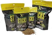 Xtreme Aquatic Foods Aquatic Reptile and Amphibian Floating Sticks, 3mm, for Turtles, Newts, Frogs and Axolotls, 56grams, Resealable Pouch Bag, Made in USA