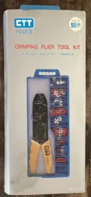 CIT New Heavy Duty Wire Terminal Crimp Tool w/ Terminals Cuts Crimps & Strips