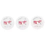 6-1/2" Assorted Carbide Track Saw Blades Set, 3-Piece, Precision Cutting