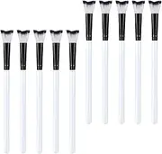 10 Pcs Lash Shampoo Brush with Fish-Tail Design, Soft and Gentle Lash Brushes for Cleansing, Eyelash Brushes Cleaner with Easy-Grip Ergonomic Handle, Lashes Bath Brush for Makeup Skincare Gift Women