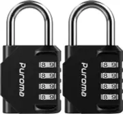 Medium Black 4 Digit Combination Lock Durable Weatherproof Safe For Lockers