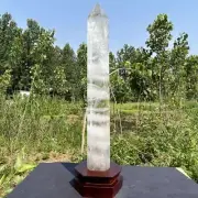 4.76kg Natural Clear quartz Obelisk Quartz Crystal Wand Point Tower Specimen