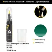 Touch Up Paint For Lamborghini All Models 6016M Verde Ocno With Polish Paste