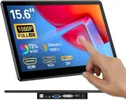 Portable Touchscreen Monitor 15.6 Inch,Fhd 1920×1080 IPS Portable Monitor for La