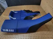 YAMAHA TW200 1987 TO 2019 SEAT COVER + STRAP (BLACK&BLUE) [Y*-175]