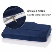 Navy Blue Small size Health Care Memory Foam Neck Pillow Cushion Support Rebound Contour Pain Relief