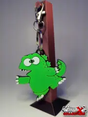 GODZILLA LAND CHIBI GOJI 3D Printed Keychain(Retro GAME CHIBI ANIME MANGA OTAKU)