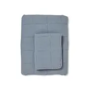 Bailey Stonewash Coverlet Set - Light Blue