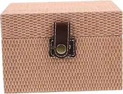 TINEASUR Wooden Jewelry Box Organizer Stylish Trinket Storage Case for Home Bedroom Living Durable Craftsmanship Elegant Design for Jewelry Display and Organization