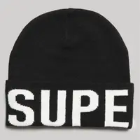 在飛比找蝦皮商城優惠-【Superdry】毛帽 Code Moutain 黑底白字