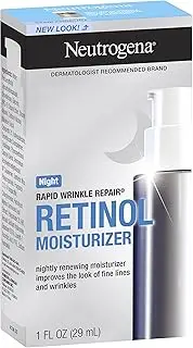 Neutrogena Rapid Wrinkle Repair Retinol Anti Ageing Night Face Moisturiser 29mL|Fights fine lines, dullness, wrinkles & dark spots|Hyaluronic Acid hydrates & rejuvenate the look of skin