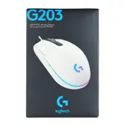 Logitech G203 Lightsync RGB Gaming Mouse - White (910-005791)