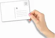 Printlink - 100 White 4x6 Blank Post Cards, Blank Mailable Postcards Set. 14pt Postcard Paper Cardstock, Bulk Post Card Pack.
